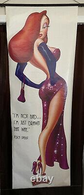 Jessica Rabbit Door Poster 1987, Qui A Encadré Roger, Vintage Rare Disney Nouveau Nos