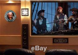 Johnny Depp Signé Pirates Of Caribbean, Disney Prop Pièce, Hublot Coa DVD Uacc
