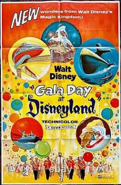 Journée de gala à Disneyland - Affiche originale vintage de 1960 (27x41)