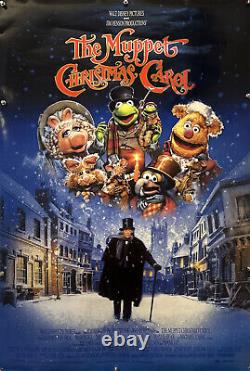 L'AFFICHE ORIGINALE DU FILM THE MUPPET CHRISTMAS CAROL EN FORMAT UN FEUILLE 1992 WALT DISNEY