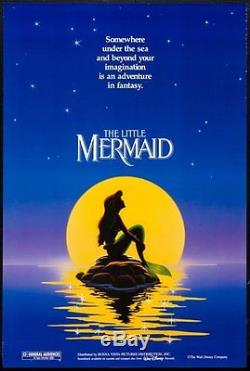 L'affiche De Film De Rolled The Little Mermaid Advance 1989 De Disney