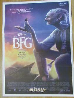 LE BGG : LE BON GROS GÉANT Disney 2016 Steven Spielberg Affiche Rare Film Promotionnel d'Inde Origine Anglaise