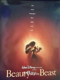 La Belle Et La Bête / Affiche De Film Recto / Verso / John Alvin / Signée À La Main / Disney