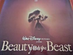 La Belle Et La Bête De Disney Font Avancer L'affiche Originale De Film Numérotée À Double Face