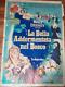 La Belle Au Bois Dormant De 1950 1ère édition Disney Affiche De Film Italienne Originale Rare 39x55 F8
