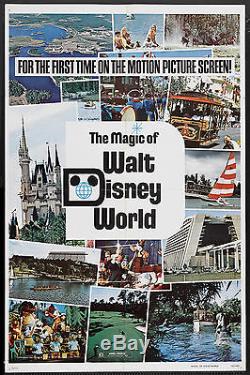 La Magie De Walt Disney World Original 1972 Affiche De Film D'une Feuille 27x41