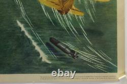 La Victoire De Rare Walt Disney En 1943 Grâce À La Carte De Lobby Air Power. Vf+ D'origine