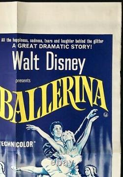 Lady And The Tramp Ballerina Affiche De Cinéma Original Quad Walt Disney