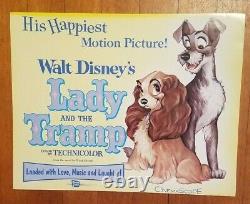 Lady Et Le Tramp R'1962 Orig. Couleur Complete 11x14 Lobby Card Set De 9 Disney