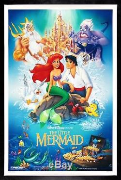 Le Petit Mermaid Cinemasterpieces Original Vintage Affichage De Cinema Disney 1989