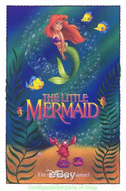 Le Petit Poste De Film Mermaid Original 27x41 Disney Channel One Sheet Années 90