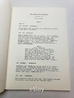 Le Pire En Ville Amerique / Brian Rehak 1986 Walt Disney Scénario Non Produit