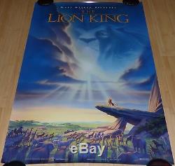 Le Roi Lion 1994 Original Rolled Ds 1 Feuille Affiche De Film Walt Disney
