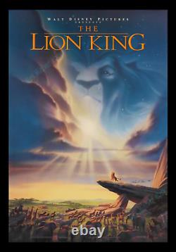 Le Roi Lion? Signé À La Main Et Daté 1994 Affiche De Cinéma Disney Artist Proof 1-sh