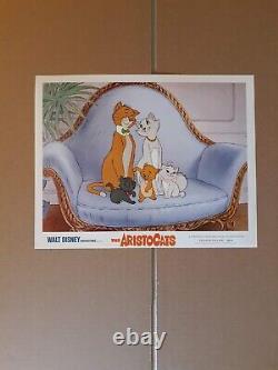 Les Aristocats, Walt Disney, Re-release 1970, Ensemble De 9 (11 X 14) Full Color
