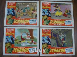 Les aventures de Ichabod et Mr Toad de Walt Disney - Ensemble de cartes de lobby ultra rares originales de 1949