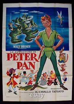 Les aventures de Peter Pan de Walt Disney Capitaine Crochet Fée Clochette Manifeste A131
