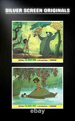 Livre De Jungle 12x Original Uk Foh Lobby Cards Walt Disney 1967
