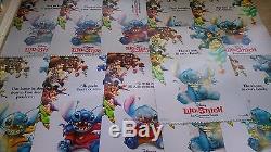 Lot De 11 Rare Disney Lilo & Stitch 3d Lenticular Movietheatre Affiches 27 X 40