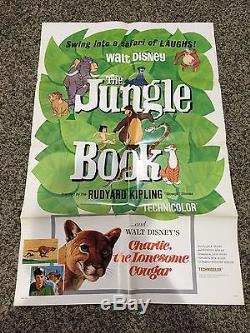 Lot De 5 Original Walt Disney Jungle Book 67/416 Affiche De Film 27x41 Une Feuille