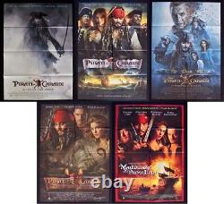 Lot de posters Les Pirates des Caraïbes Johnny Depp Walt Disney A49.