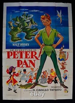 Manifeste Les Aventures de Peter Pan Walt Disney Capitaine Crochet Clochette A159