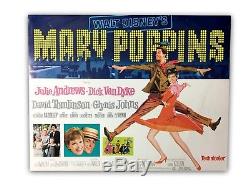 Mary Poppins Affiche Originale 11x14 De Carte De Lobby De Titre Authentique 1964 Disney
