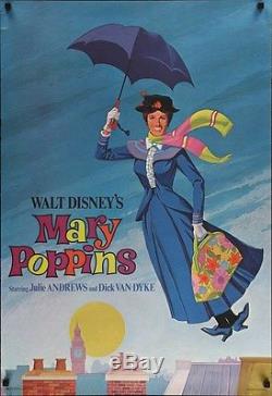 Mary Poppins Ensemble De 3 Affiches Shasta Julie Andrews Walt Disney Très Rare 1964