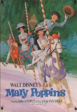 Mary Poppins Ensemble De 3 Affiches Shasta Julie Andrews Walt Disney Très Rare 1964
