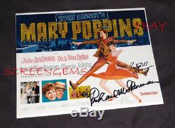 Mary Poppins Rare Signé Musique Sherman Brothers Walt Disney Compositeurs Musique