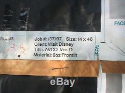Massive Vinyle Star Wars Movie Banner Réalisé Pour Walt Disney 14'x48 'faites Offre Maintenant