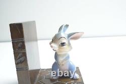 Mémorabilia Rare Vintage de Thumper Walt Disney du Film Bambi sous forme de Serre-Livres