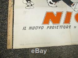 Mickey 1933 Affichage Magasin Affiche Du Film Dessin Animé Projecteur Carte Réseau Italie Disney