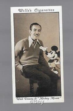 Mickey Mouse & Walt Disney Movie Star Carte Wills Cinéma Etoiles 3 Ser. 1931