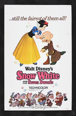 Neige Blanc & Sept Points Cinemasterpieces Affiche Original Movie Disney 1967r