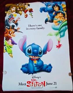 New Vintage Disney'meet Lilo & Stitch' Affiche De Cinéma Double Face-prompt