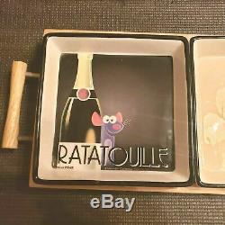 Nouveau W Tag Disney Pixar Ratatouille Film Memorabilia Plateau En Bois 3 Bols Friandise