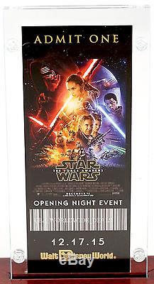 Nouveau Walt Disney World Star Wars The Force Awakens Openinig Night Event Ticket