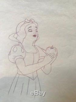 Original Disney Snow White Dessin Actuellement Utilisé Dans Le Film-scene # 1937, Etc