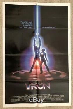 Original Un Film Feuille Affiche Tron 27x41 1982 Walt Disney Sci-fi