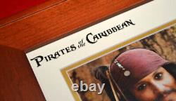 PIRATES OF THE CARIBBEAN Disney Pièce de monnaie, DVD, Signé par JOHNNY DEPP, Certificat d'authenticité DISNEY