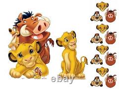 Pack de découpes en carton et de masques officiels du Roi Lion de Disney.
