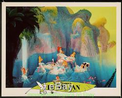 Peter Pan Lobby Card Lot De 9 Affiche De Film Disney 11x14 Pouces R1978 Très Fine