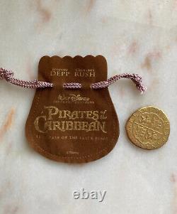 Pièce de monnaie utilisée à l'écran extrêmement rare et lourde de Disney Pirates des Caraïbes POTC