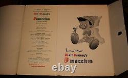 Pinocchio 1940 Programme avec 4 lithographies ! Introuvable sur Ebay ! Rare et précieux