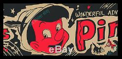 Pinocchio 1948 1-de-genre Disney Rko Émis Bureau Bureau Carte Vidéo Movie Poster