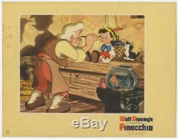 Pinocchio Disney Carte Originale Vintage Lobby Affiche Du Film 1940
