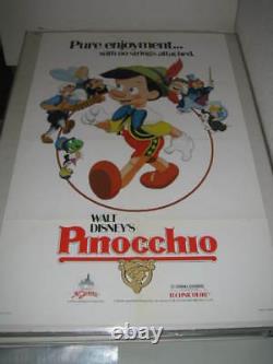 Pinocchio Disney (r1984) Original Authentique Des États-unis 27x41 Movie Poster (468)