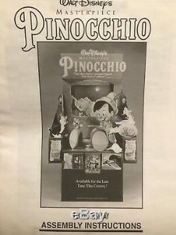Pinocchio New Original Video Store Présentoir De Voyageur Debout Walt Disney