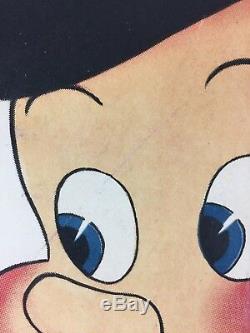 Pinocchio Original Espagnol Une Feuille Affiche Du Film 1940 Walt Disney Sur Toile De Lin
